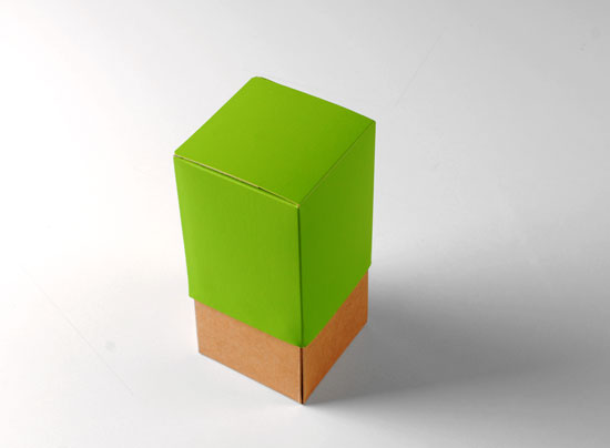 Caja botella de vino con tapa